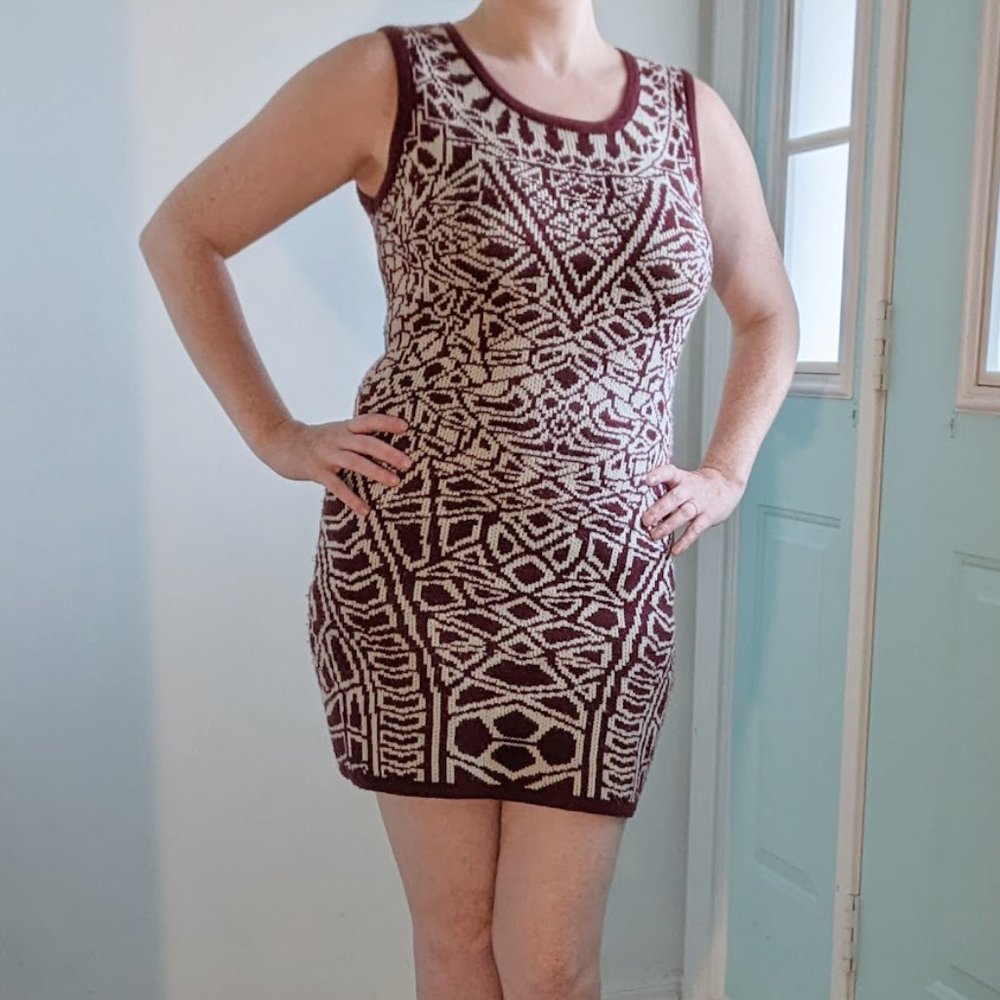 Alice Moon Form Fitting Mini Sweater Dress